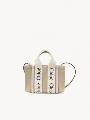 Cement Pink Chloe Woody Tote 3 Mini Bags | CHE-SR13691