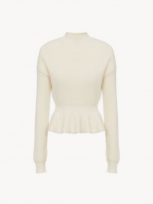 Iconic Milk Chloe Peplum Knitwear | CHE-SR13963