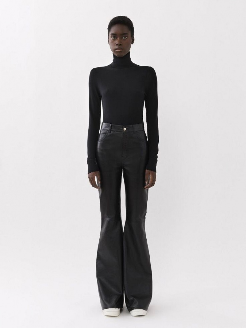 Black Chloe High-neck Knitwear | CHE-SR13925