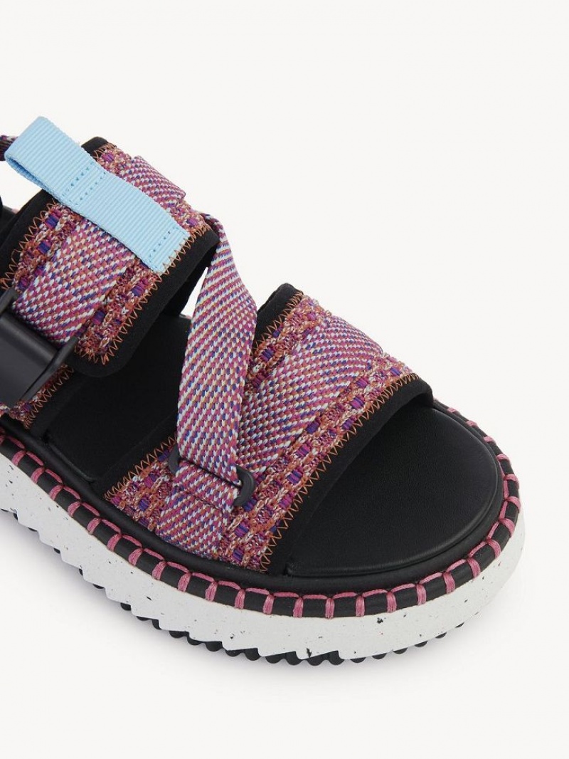DARK PEONY Chloe Lilli Flat Sandals | CHE-SR14167