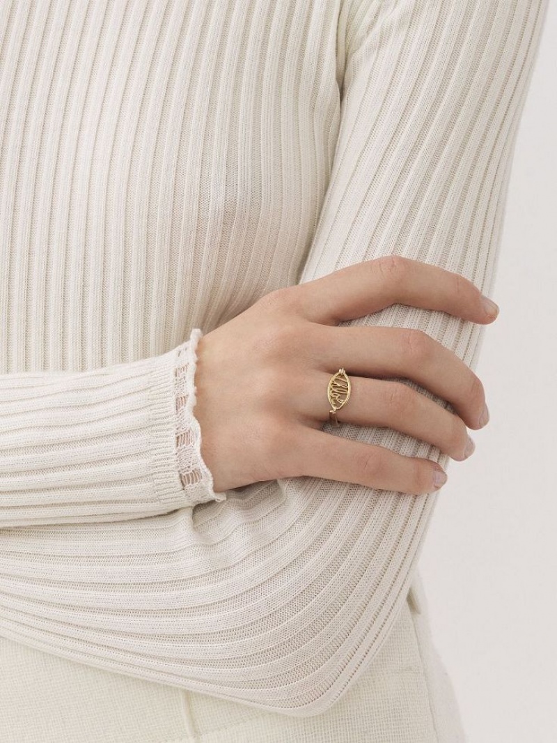 GOLD COLOR Chloe Darcey Lace Rings | CHE-SR14436