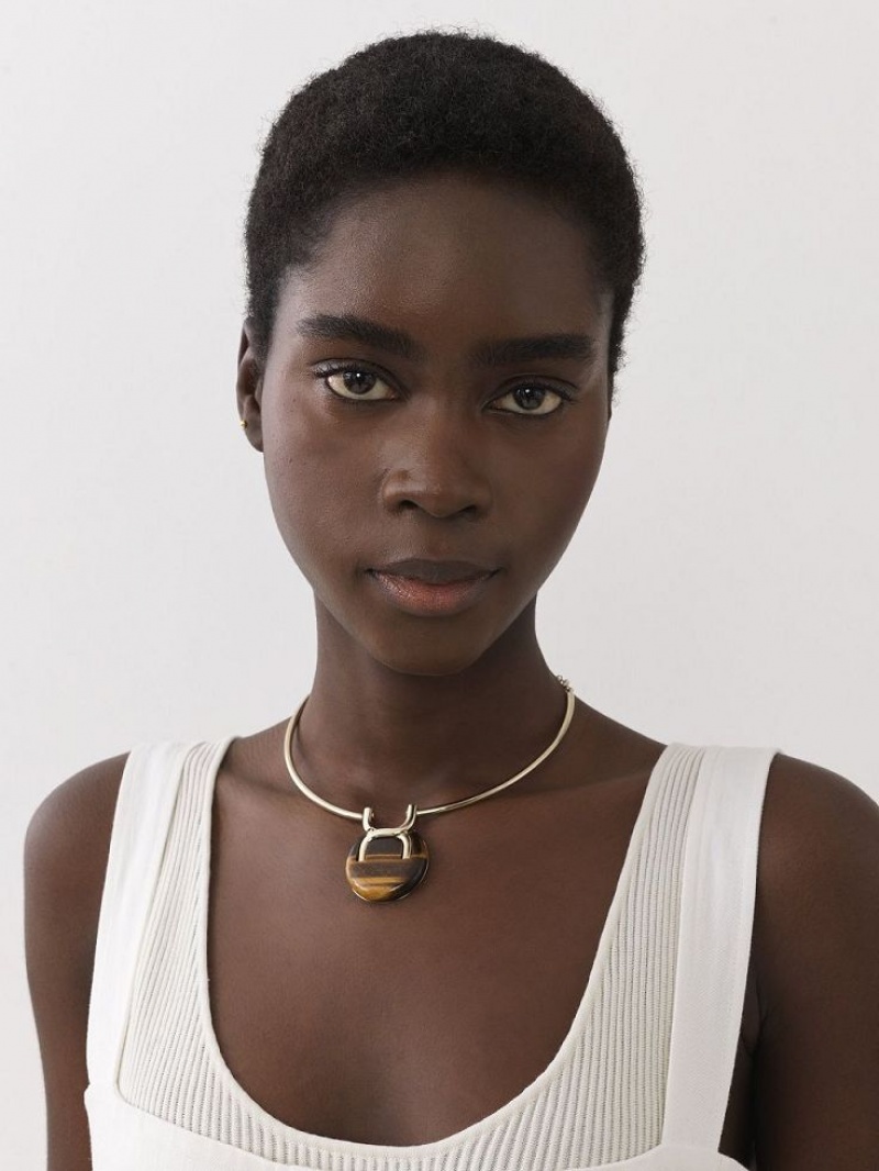 GOLD COLOR Chloe Marcie Necklaces | CHE-SR14434