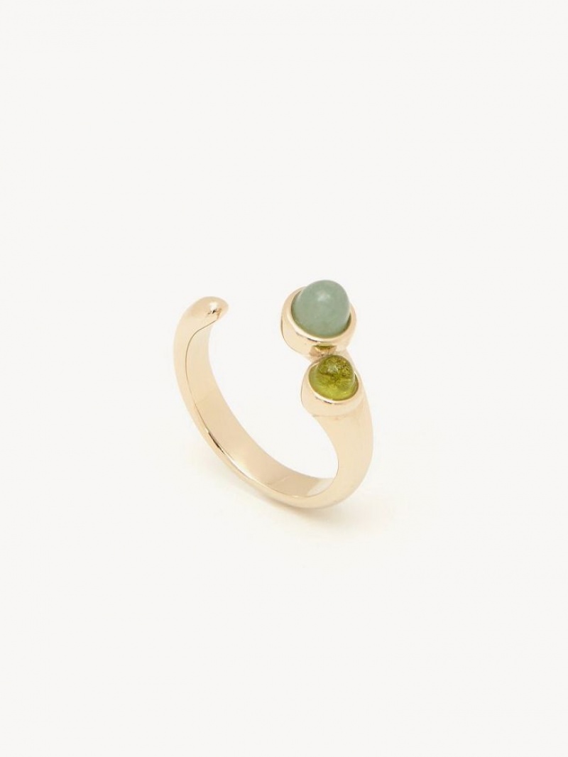 MULTICOLOR 2 Chloe Zodiac Taurus Rings | CHE-SR14383