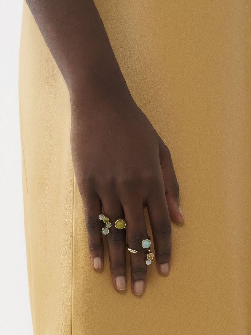 MULTICOLOR 2 Chloe Zodiac Taurus Rings | CHE-SR14384