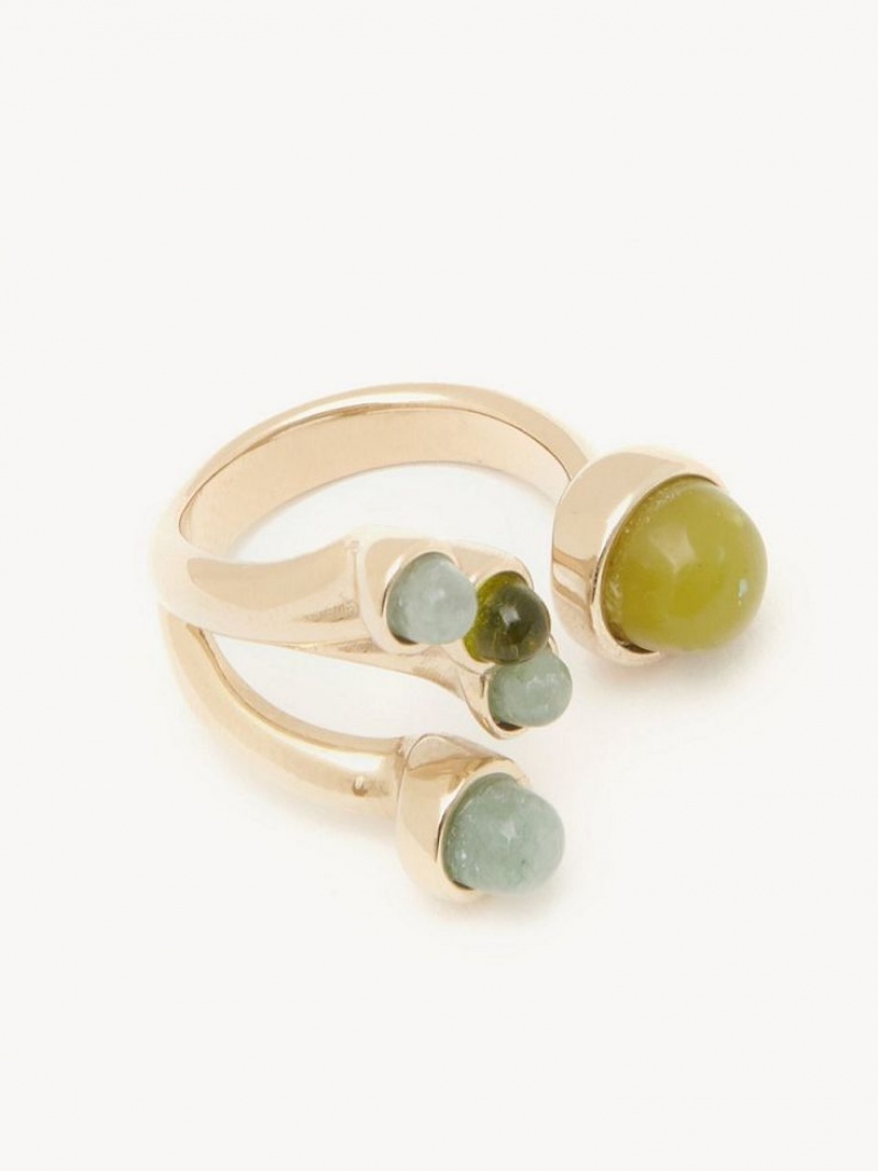 MULTICOLOR 2 Chloe Zodiac Taurus Rings | CHE-SR14384