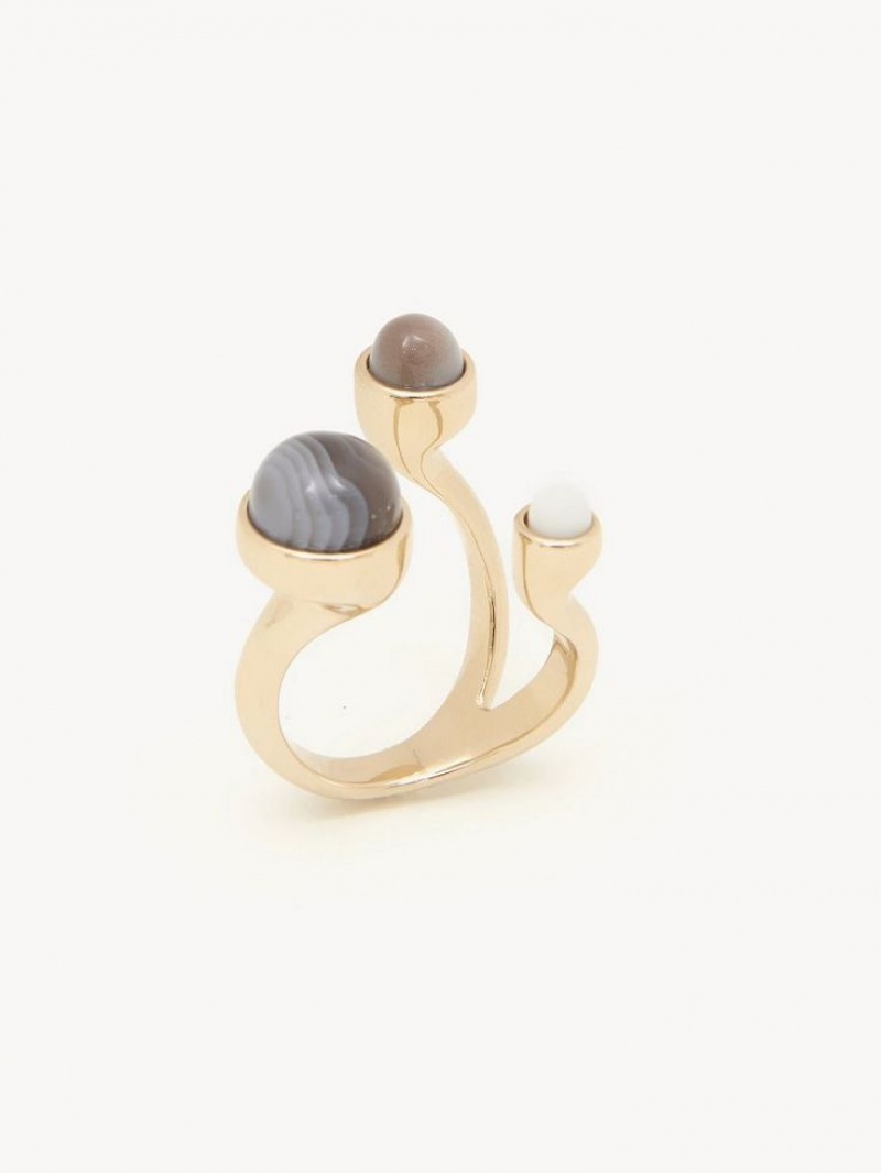 MULTICOLOR 4 Chloe Zodiac Cancer Rings | CHE-SR14382
