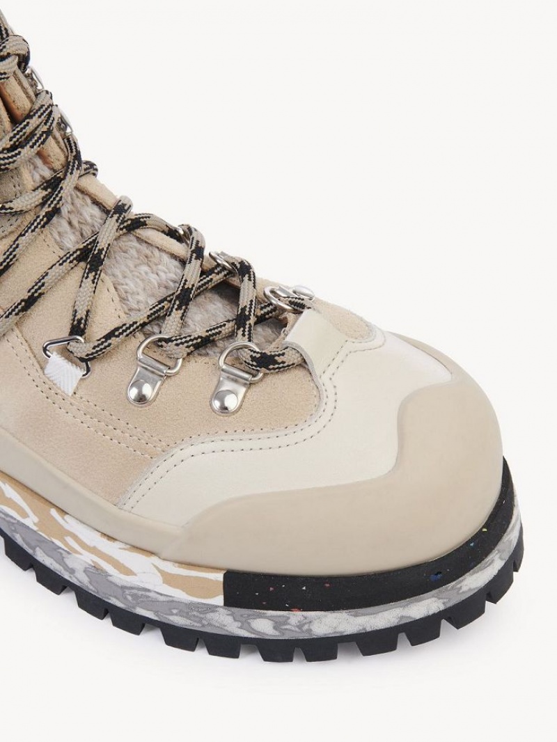 MULTICOLOR BEIGE 1 Chloe Nikie Hiking Boots | CHE-SR14202