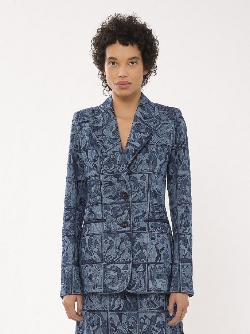 MULTICOLOR BLUE 1 Chloe Tailored Jackets | CHE-SR13769
