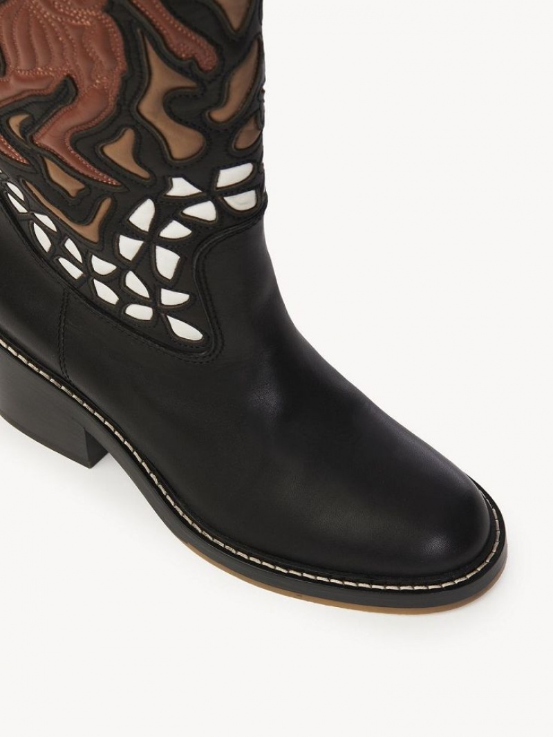 MULTICOLOR BROWN 1 Chloe Mallo High Boots | CHE-SR14239