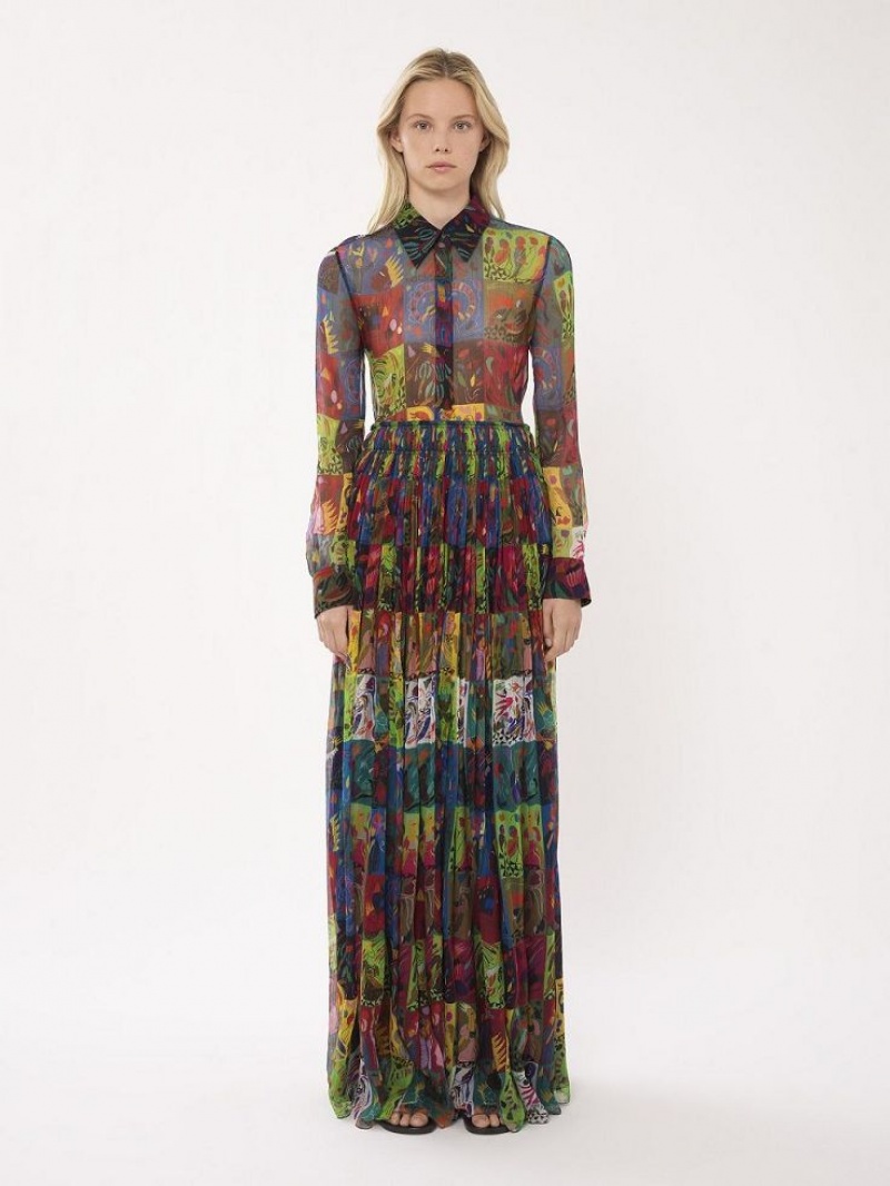 Multicolor 1 Chloe Classic Slim Blouses | CHE-SR13901