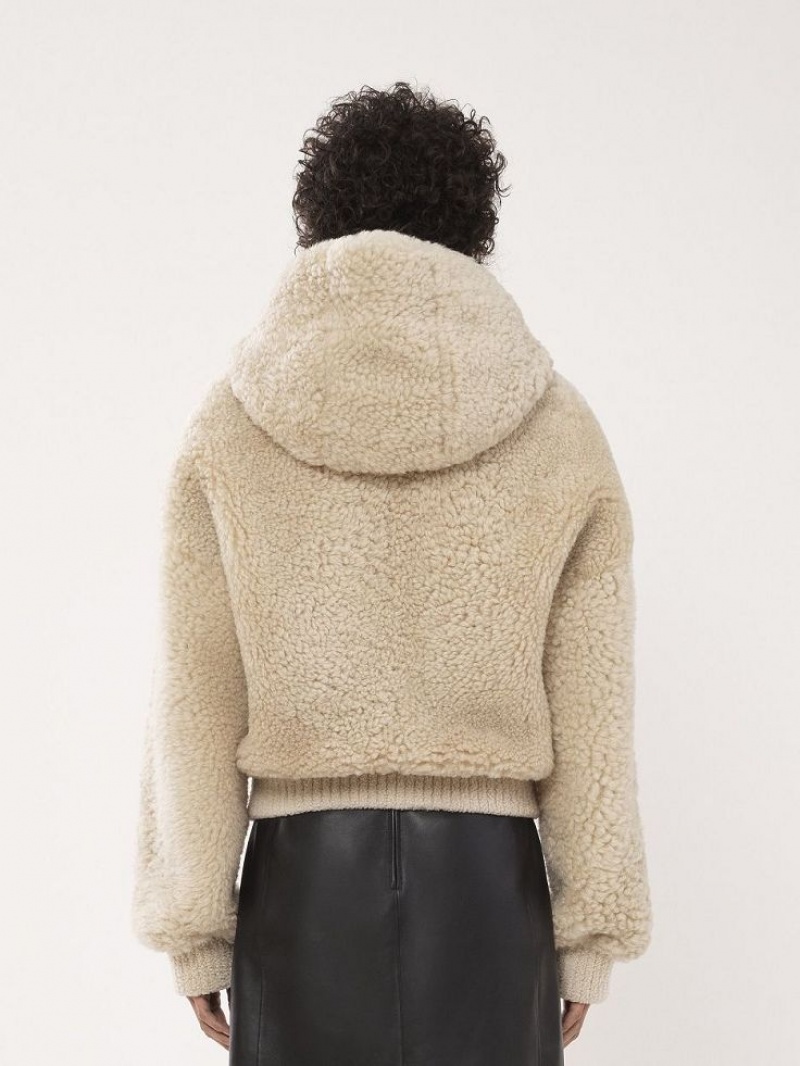 SOOTY BEIGE Chloe Sized Blouson Jackets | CHE-SR13819