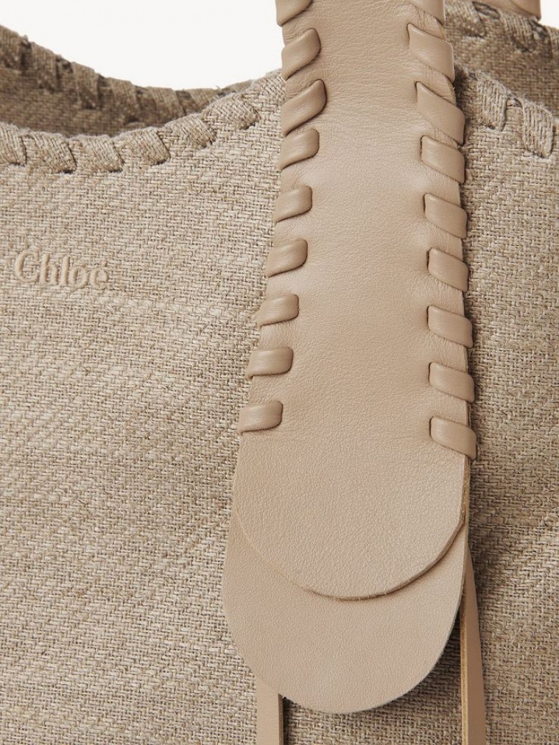 Sand Chloe Medium Mony Tote Bags | CHE-SR13401