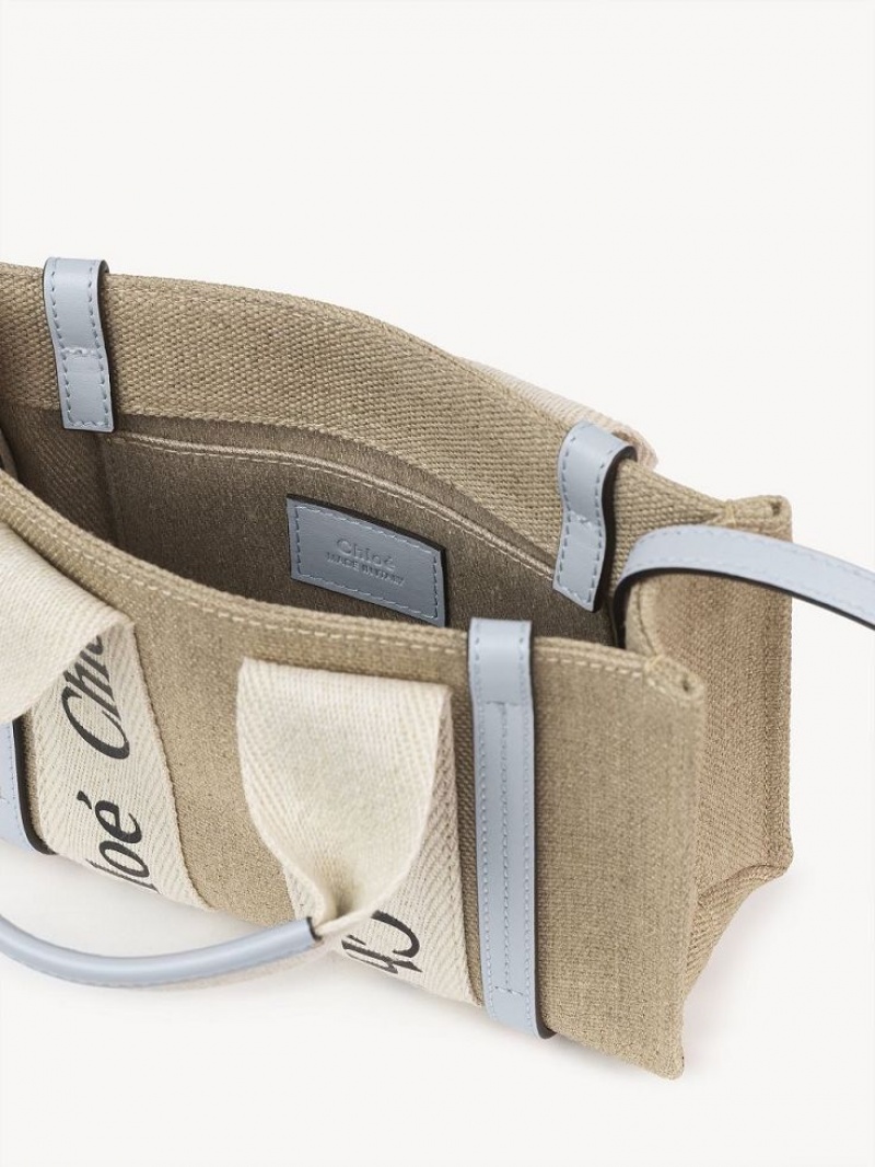 WHITE - BLUE 2 Chloe Woody Tote 3 Mini Bags | CHE-SR13721