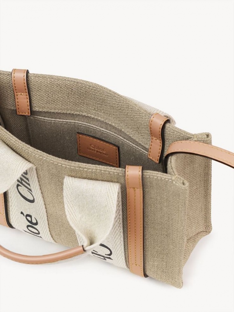 White - Beige 1 Chloe Woody Tote 3 Mini Bags | CHE-SR13720